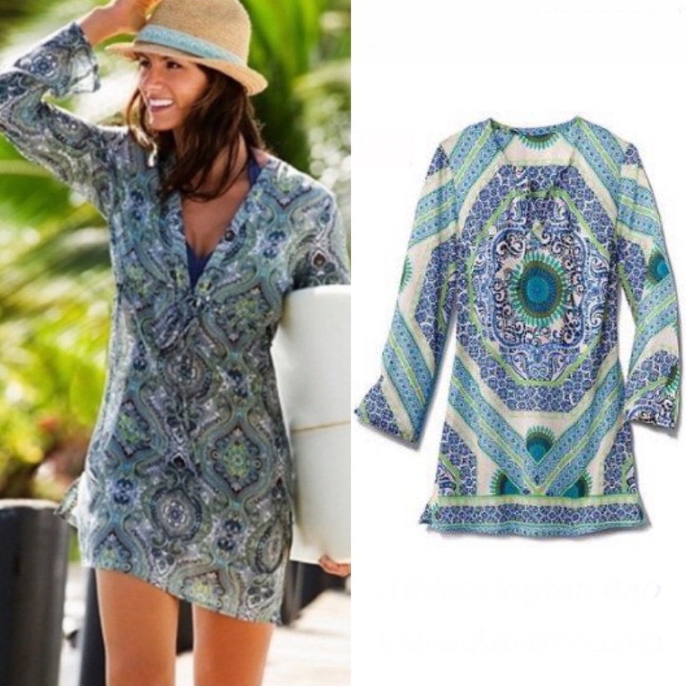 Athleta Kurta silk blend swim cover